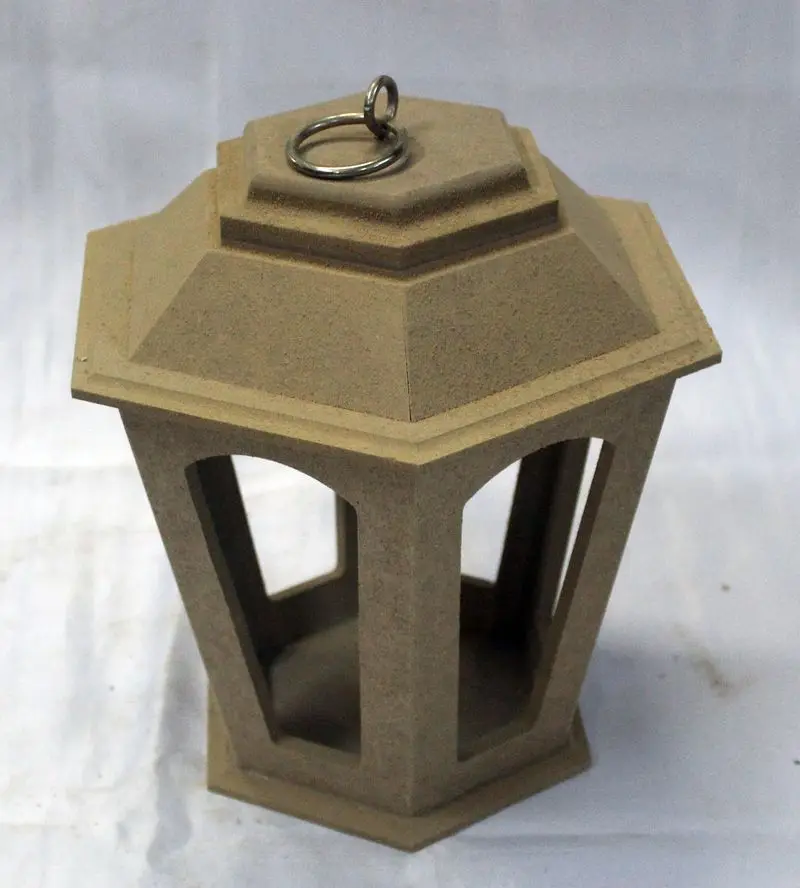 

Candle holder Wooden Mdf Hexagonal Pattern Custom Manufacturing Unpainted 2no