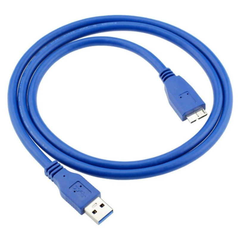 

3 meter/118 Inch USB 3.0 Male-Micro-B Male Cable Sync and Charging Power Cord(Blue,1 PCS)