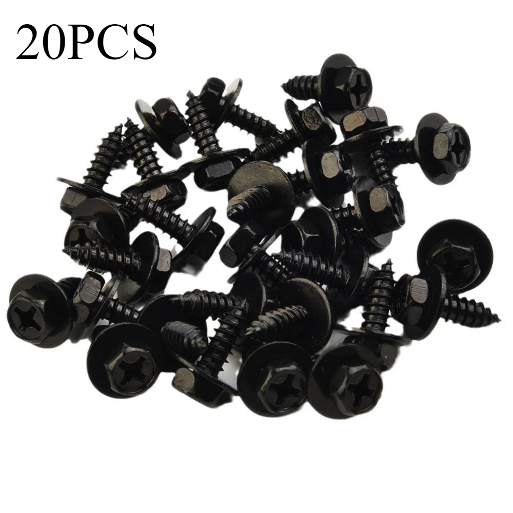 

20 шт. автомобильный шестигранный саморез 6*17 запасные части для подкладки пластиковый зажим ремонтная пряжка брызговика для Toyota Lexus крестовый бампер