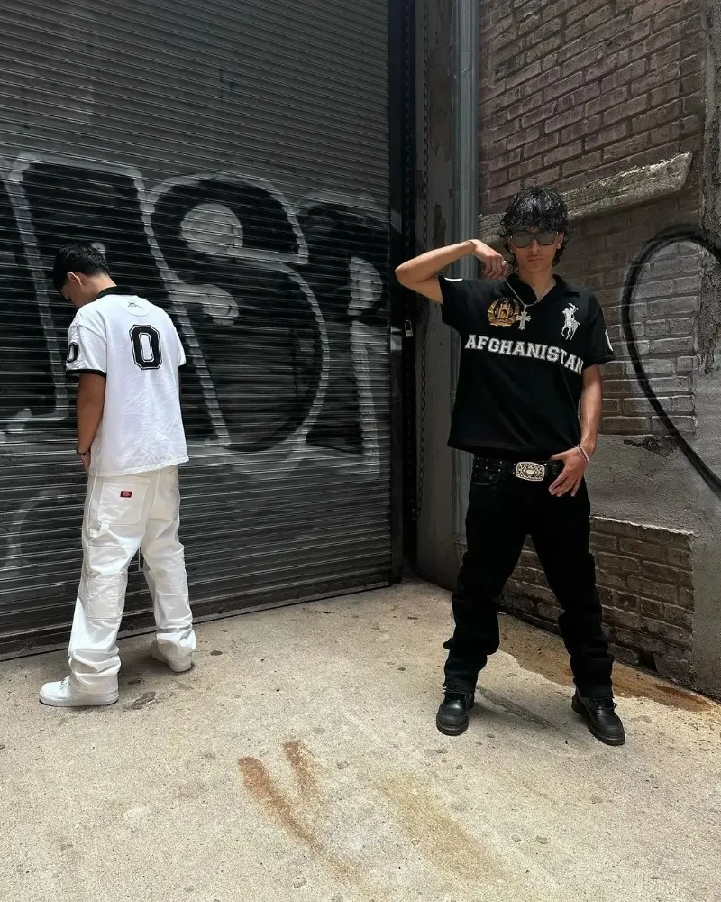 2024 американская уличная хип-хоп модная повседневная свободная рубашка-поло с