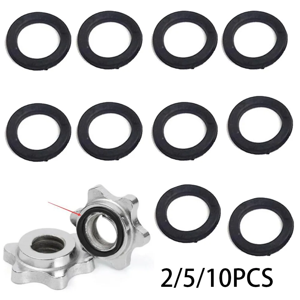 

2/5/10pcs Rubber Washer For 1" Spinlock Dumbbell Nut Rubber Ring Replacement Orings Washer Attachments Gym Workout Parts