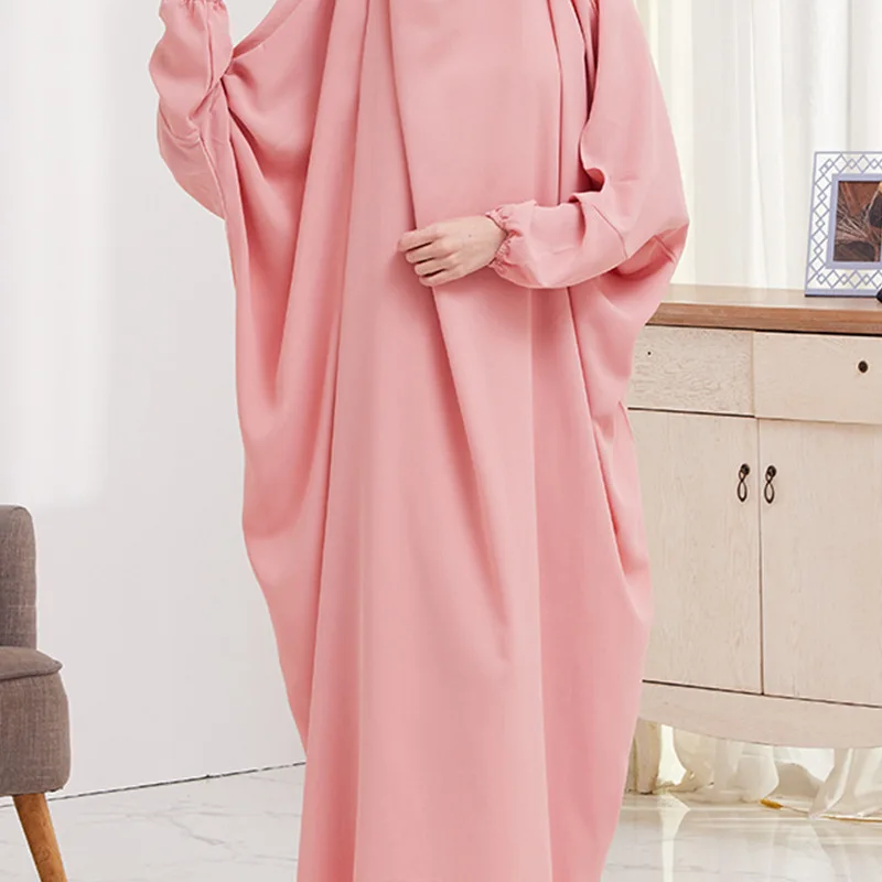 Women's Baotou Dress Set Long Shirt Long Dress Muslim Dress Women Abaya Dress Kaftan Modest Dress Hijab Dress Abayas for Women