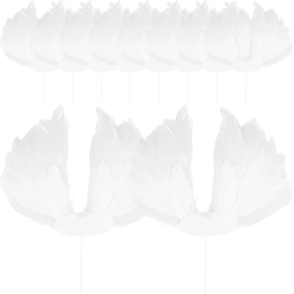 

10 Pcs Fairy Cake Insert Wedding Decoration Baby Shower Turkey Wings Treat Picks Kit Shape Cupcake Topper