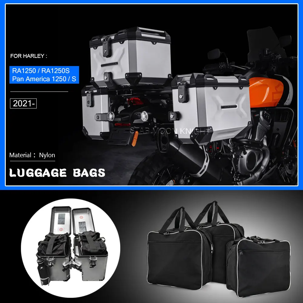 

Luggage Bags For Pan America Harley PA RA 1250 S PA1250 PA1250S RA1250 2021 For Case Lnner bag Side Expandable Saddle Lnner Bag