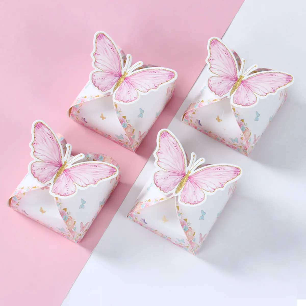 

Детские коробки в виде бабочки для украшения свадьбы, дня рождения