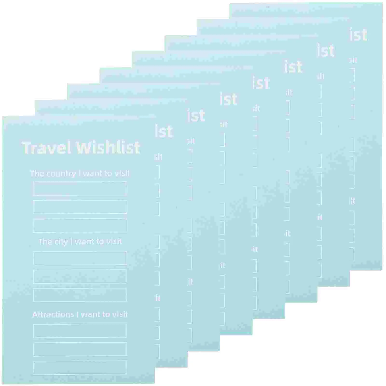 

List Memo Travel Pad Pads Notepads Grocery Notes Note Planner Self Bucket Shopping Planning Books Packing Reminders Notepad