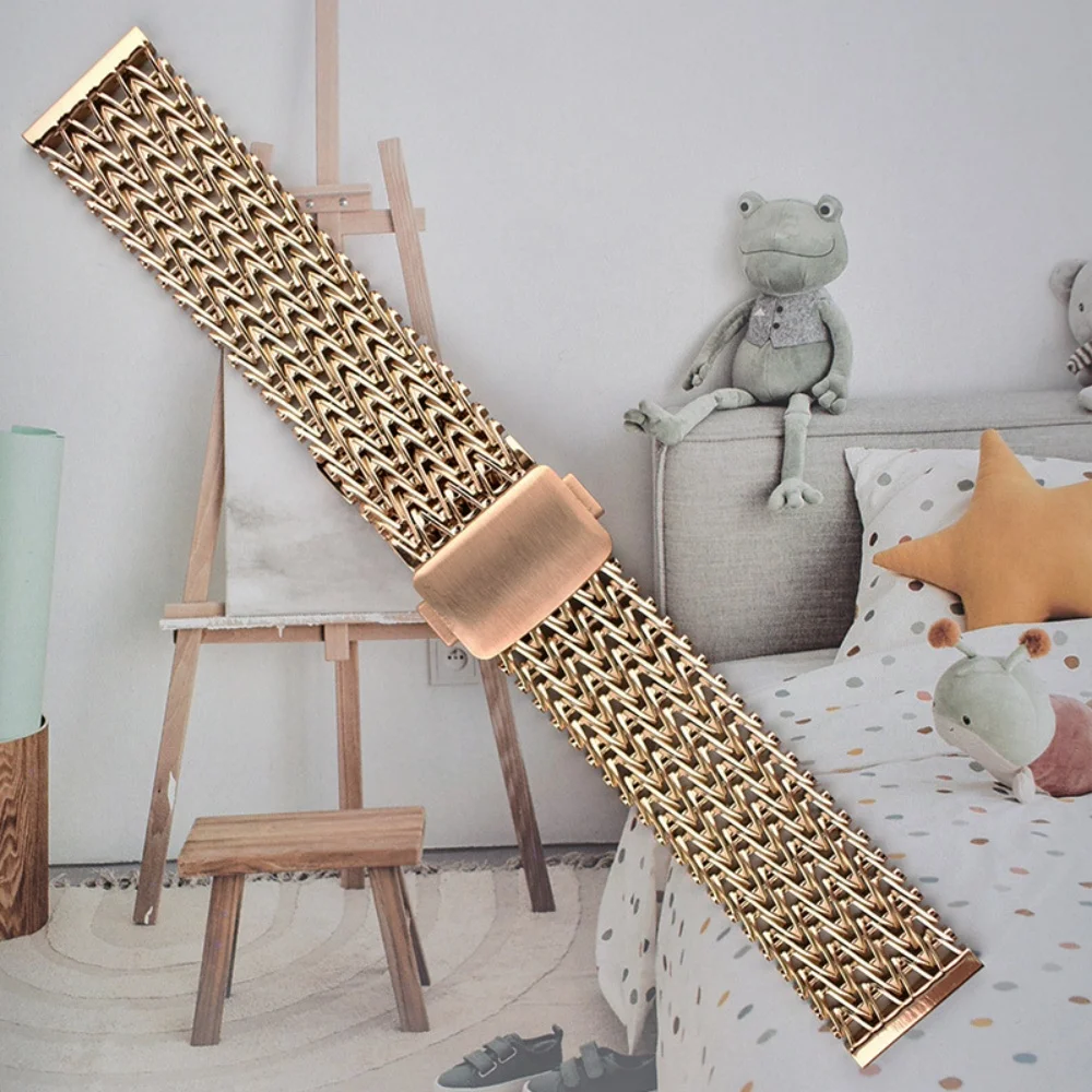 Фото Металлический ремешок 22 мм для Xiaomi Watch S4 S3 S2 S1 Sport Huawei GT5 GT4 GT3 Pro Магнитный миланский ремешок с петлей для Amazfit GTR 4 3 2 2E №4