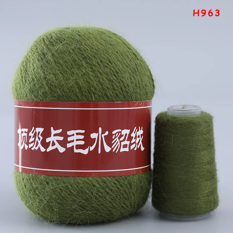 Горячая Распродажа Длинные шерстяные трикотажные изделия 50 + 20 граммов/мяч