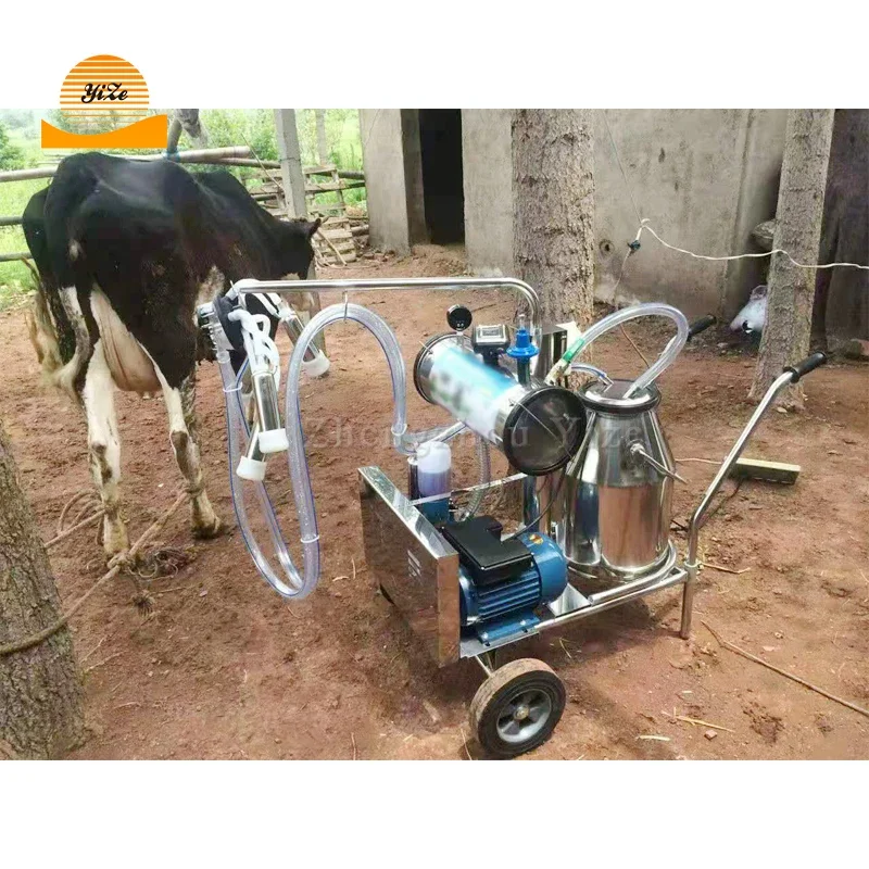 wa przenośna pompa próżniowa ze stali nierdzewnej sucha krowa wielbłąda koza owca cena ssania mleka dojarka dla gospodarstwa