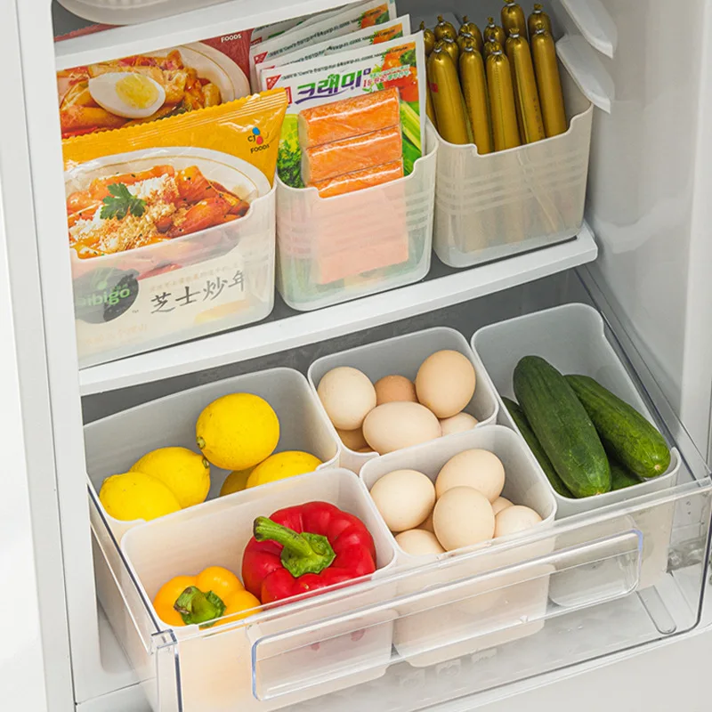 Refrigerator Organizer Bin Stackable Food Fridge Storage Box