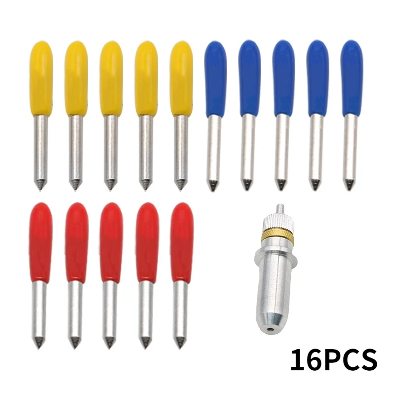 

16 шт. 30/45/60 градусов, режущий плоттер Roland, нож, лезвие из цементированного карбида для плоттера, режущее лезвие, фреза, инструменты для резьбы