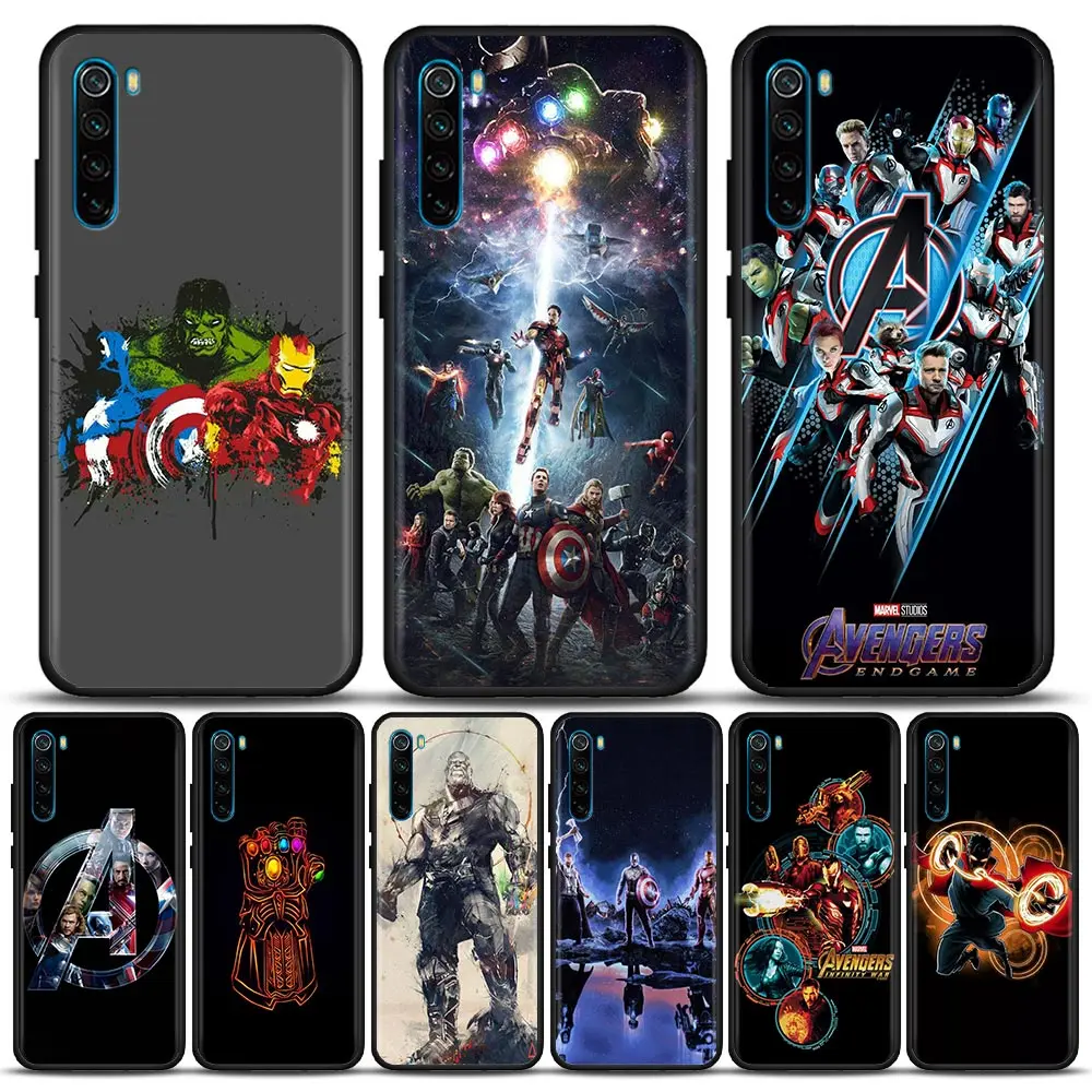 

Anime Marvel Avengers Phone Case for Redmi 6 Pro 6A 7 7A Note 7 Note 8 A Pro 8T Note 9 S Pro 4G TSoft Silicone Cover