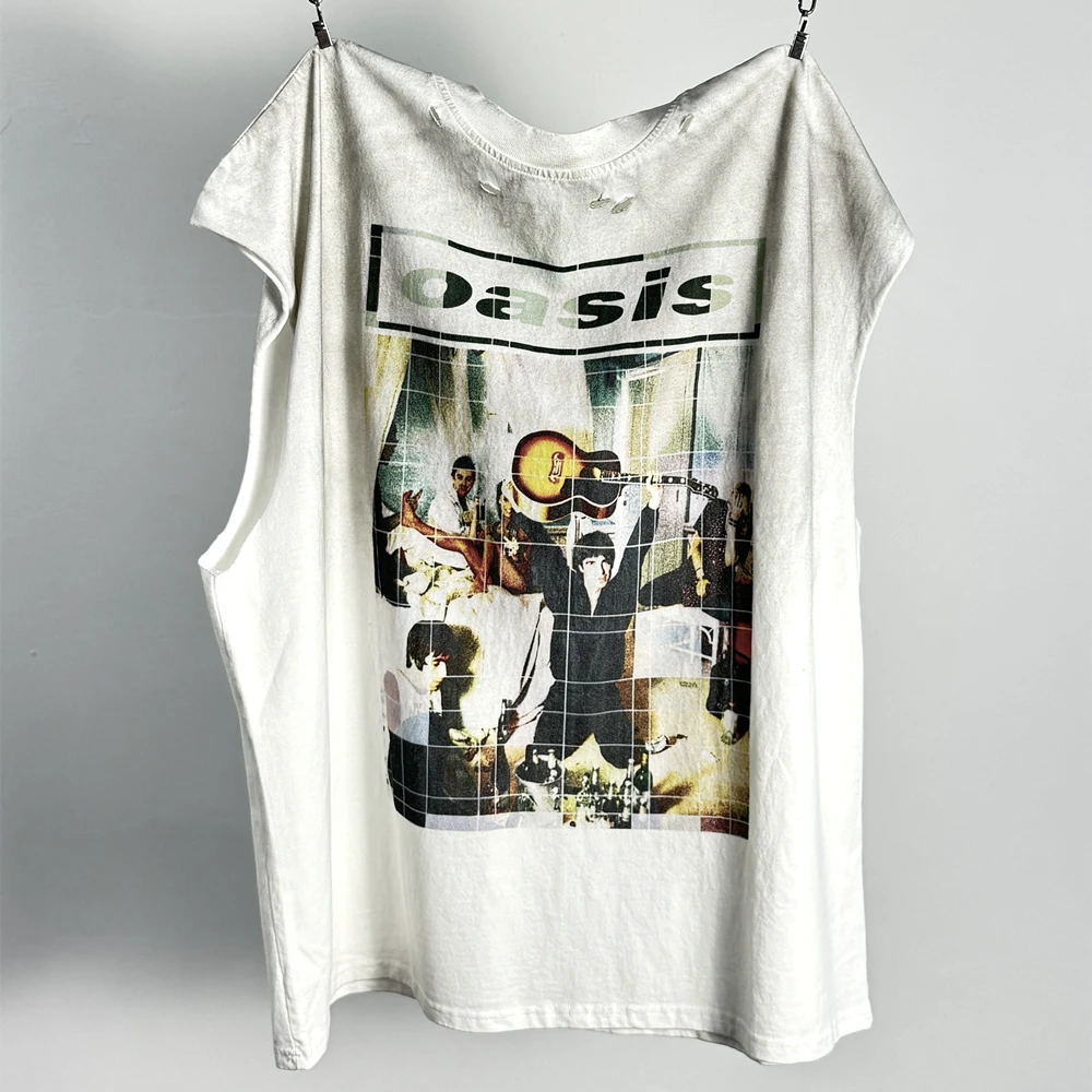 Хлопковый жилет Yao Fashion Vintage Band Punk