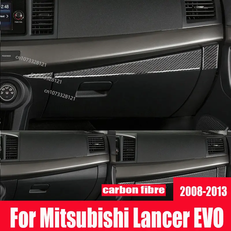

Аксессуары для модификаций для Mitsubishi Lancer EVO 2008-2013, декоративные наклейки из углеродного волокна
