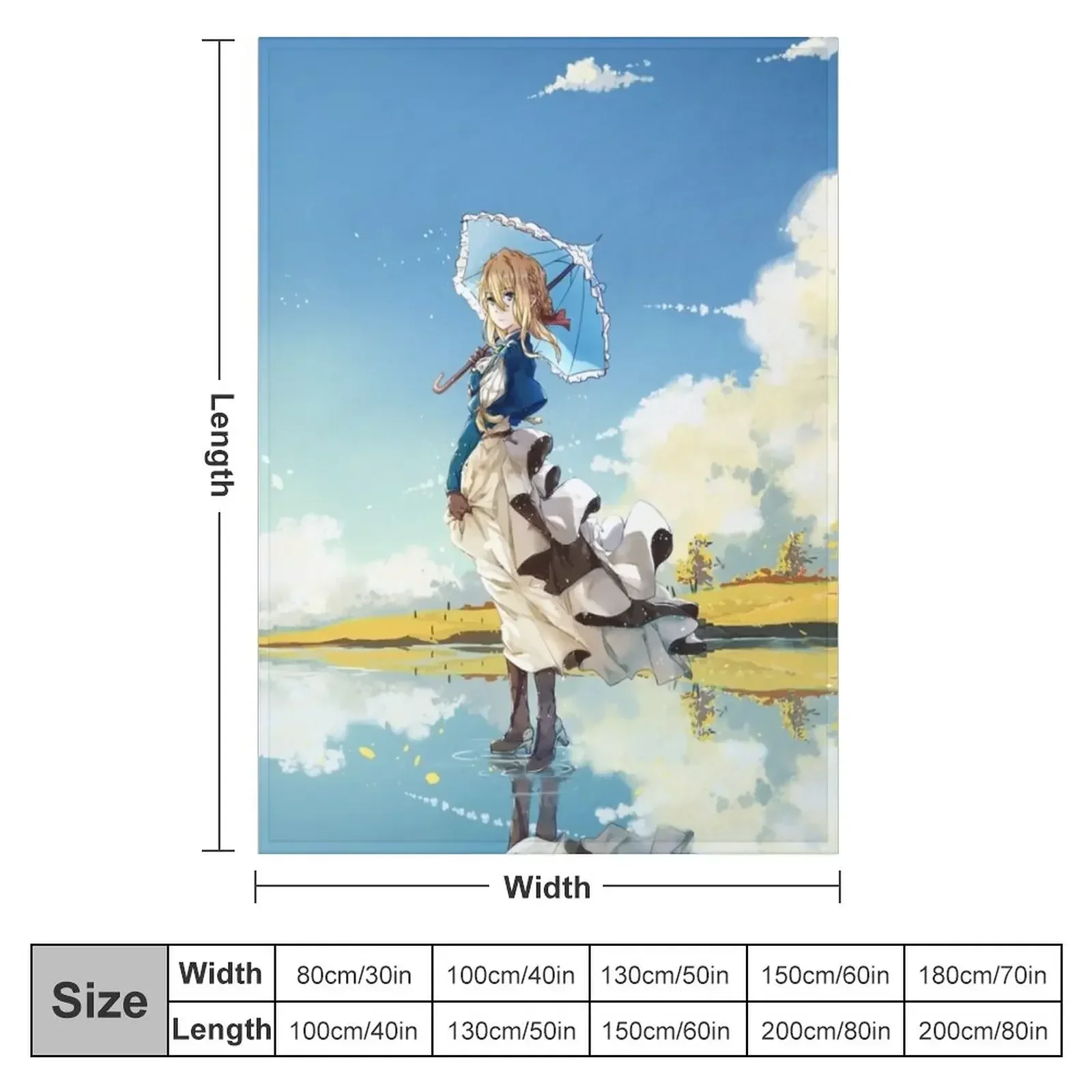 Одеяло Violet Evergarden 3 милые одеяла для постельного белья