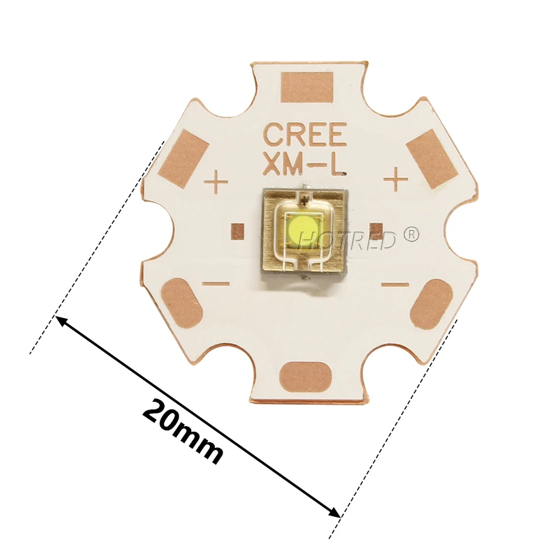 

Круглый светодиодный фонарик HotRed 20W