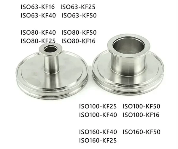 SS304 ISO63 к KF16 KF25 KF40 KF50 фланец вакуумный конический редуктор адаптер зажим