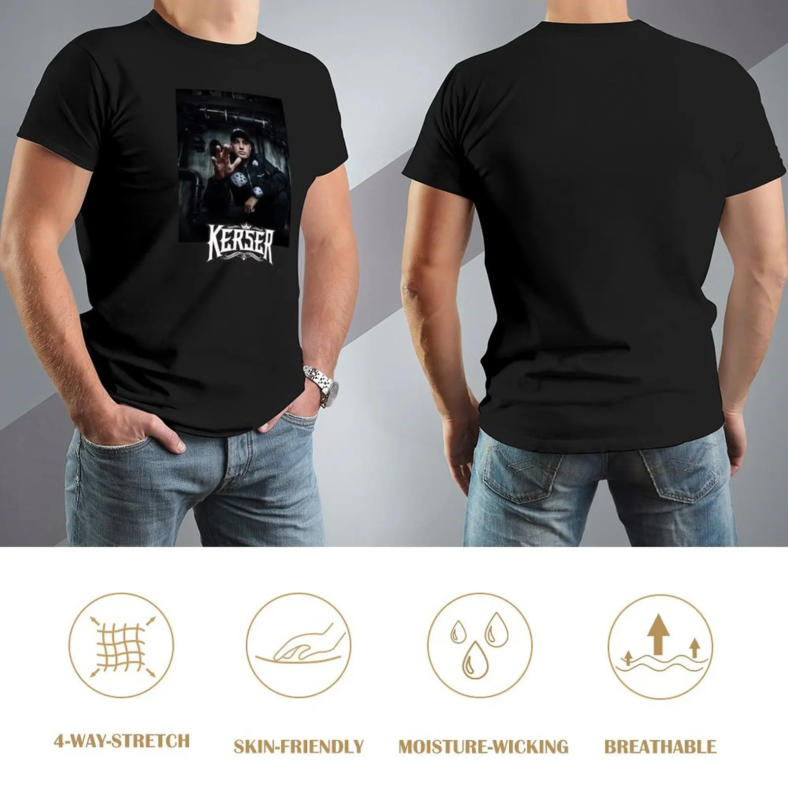 Фото Футболка Roll the dice kerser, футболка с синим замком, забавные подарки, большие футболки для мужчин №4