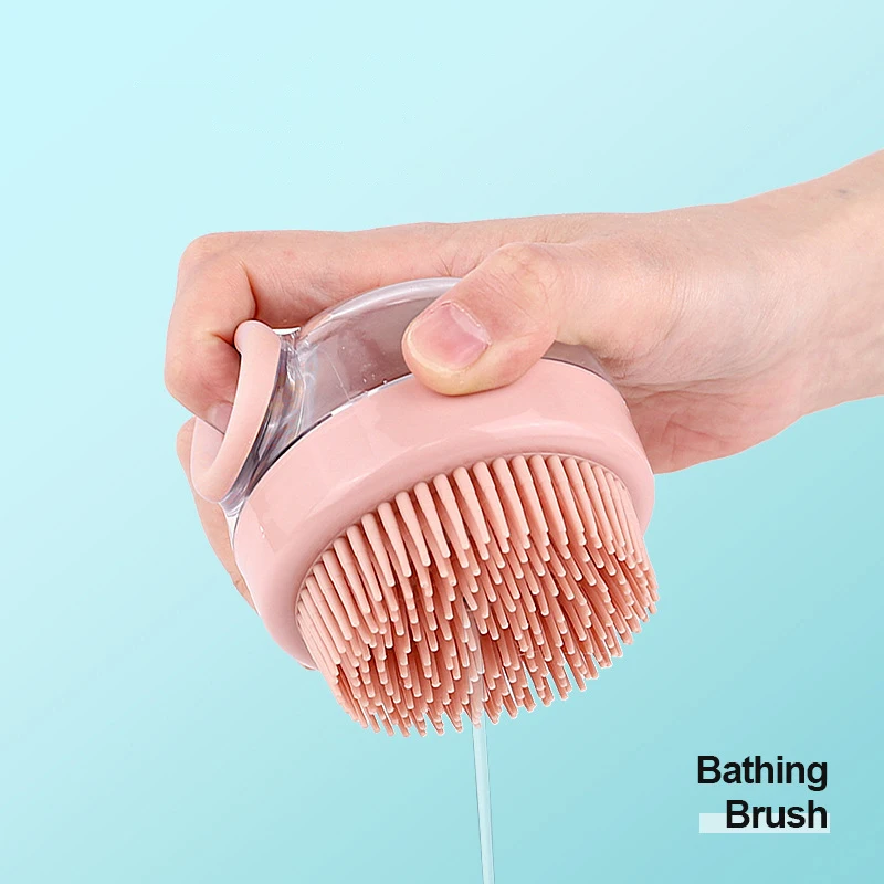 Handheld Cat Dog Scrubbing Brush Flexible Silicone Body Scrubber Pet Product 5 Handheld Cat Dog Scrubbing Brush Flexible Silicone Body Scrubber Pet Product 5