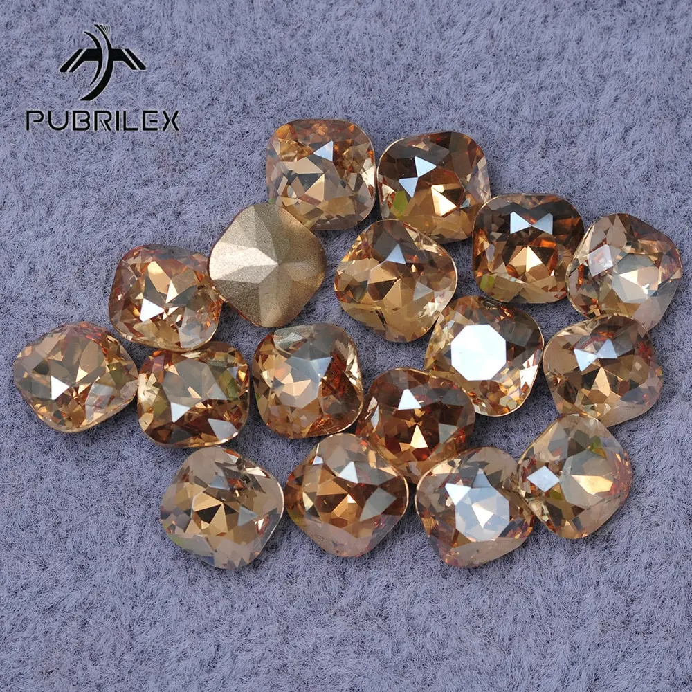 Квадратные стеклянные стразы свободные кристаллы для самостоятельного