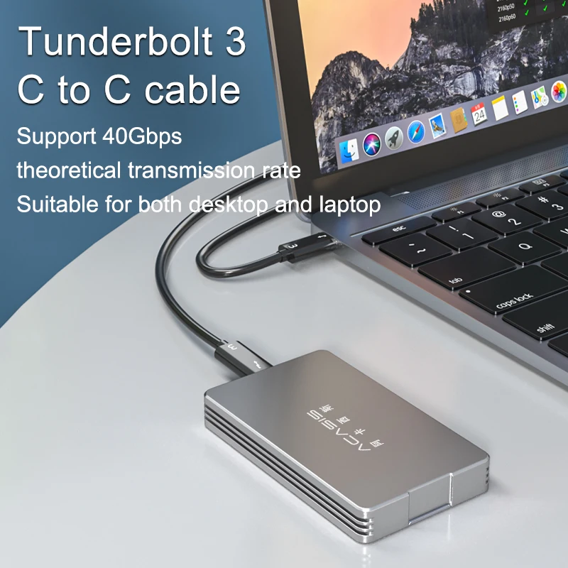 Acasis Thunderbolt 3 Мобильный корпус M.2 NVME твердотельный SSD ноутбук Настольный внешний Type