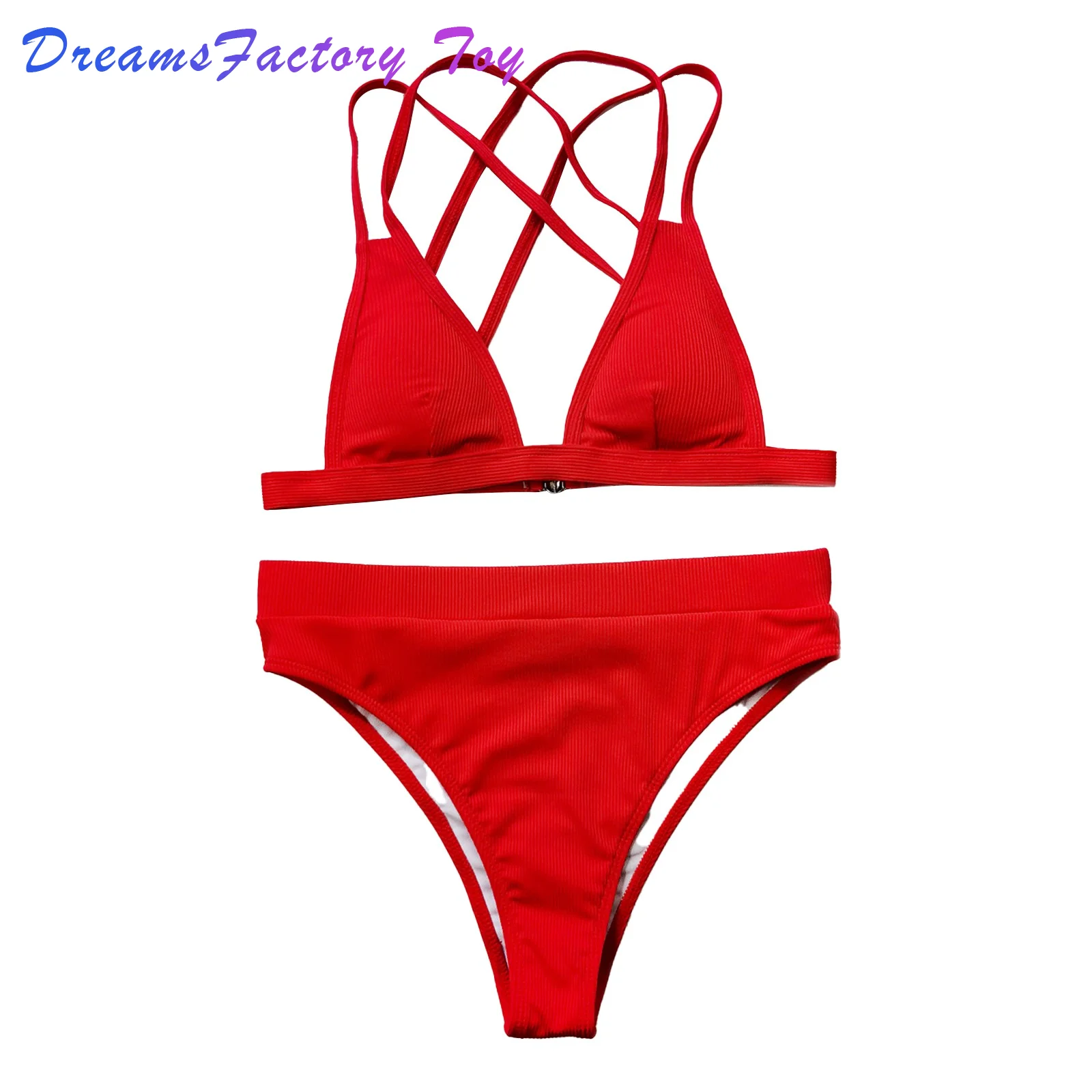 Feitong Женский бандо бандажный комплект бикини пуш-ап бразильский купальник