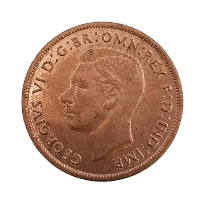 Австралия 1946, Памятная коллекция монет, 1 пенни, сувениры георгианса Ви, украшение для дома, настольные украшения