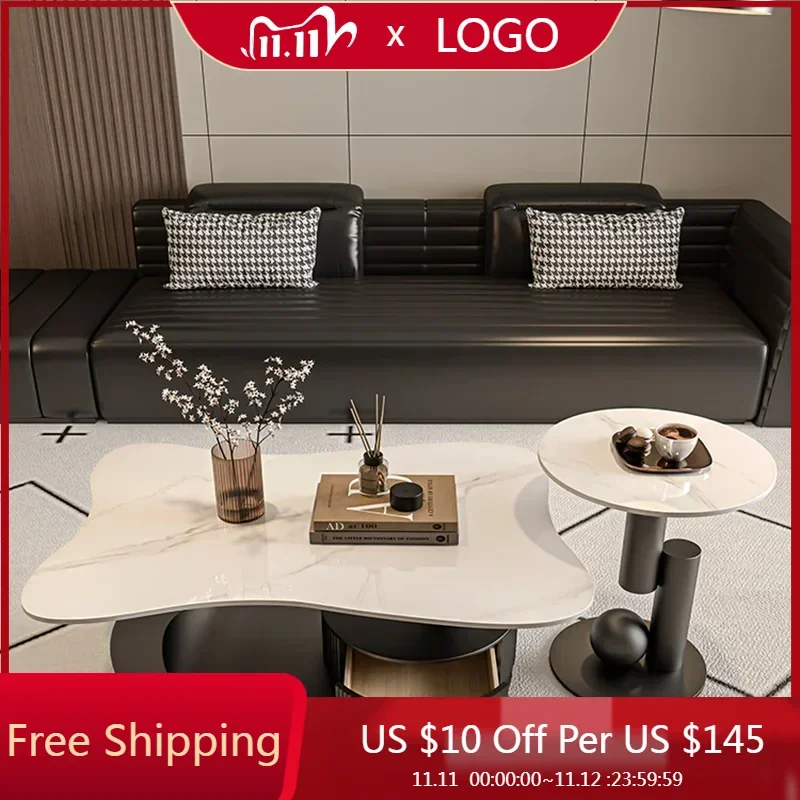 Прозрачный журнальный столик для спальни гостиной эстетический уникальный