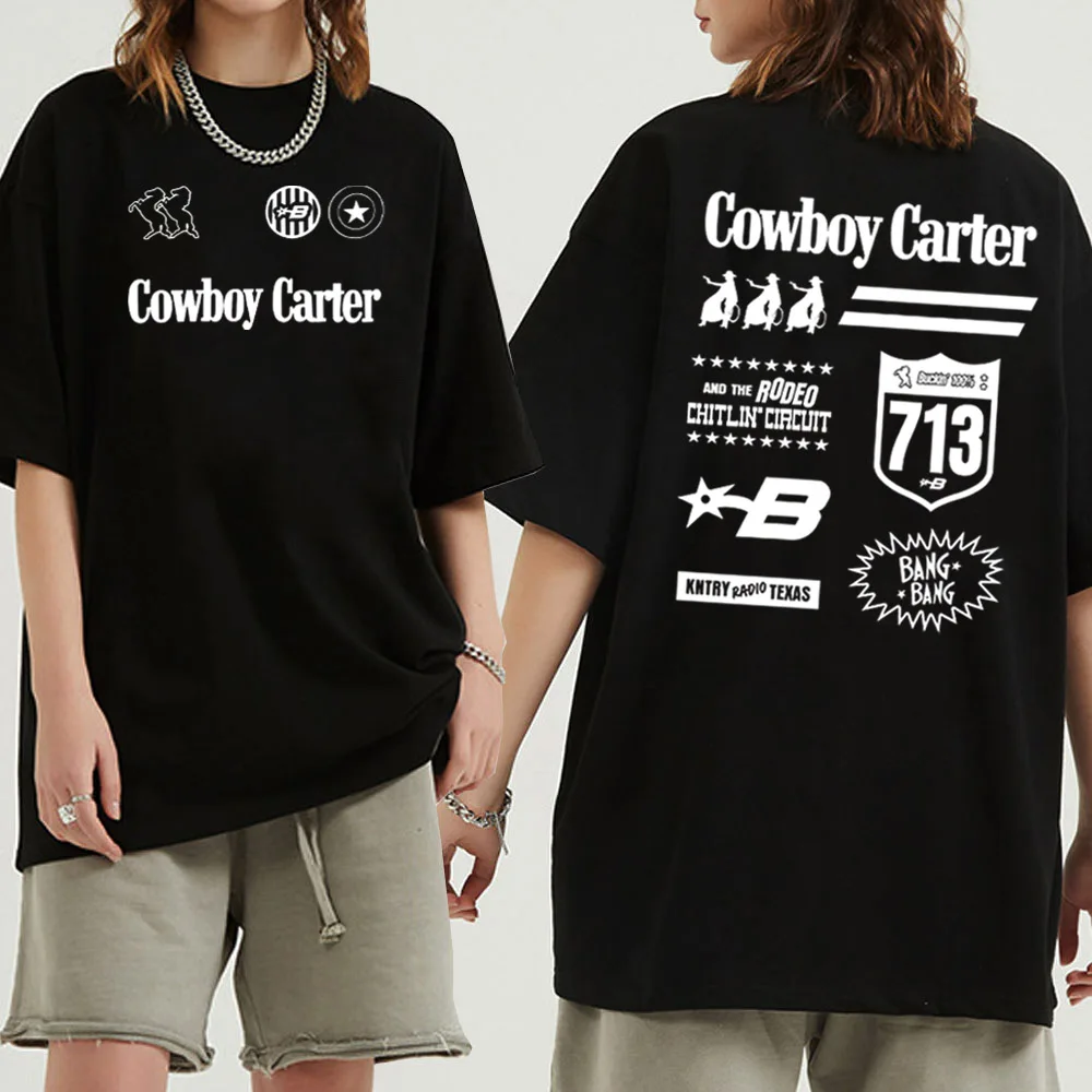 Футболка Бейонсе Cowboy Carter подарок для фанатов повседневные футболки унисекс в