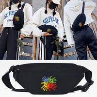 waist bags women four color palm printing chest bag men crossbody belt pouch sport sundries bag fashion travel shoulder belt bag