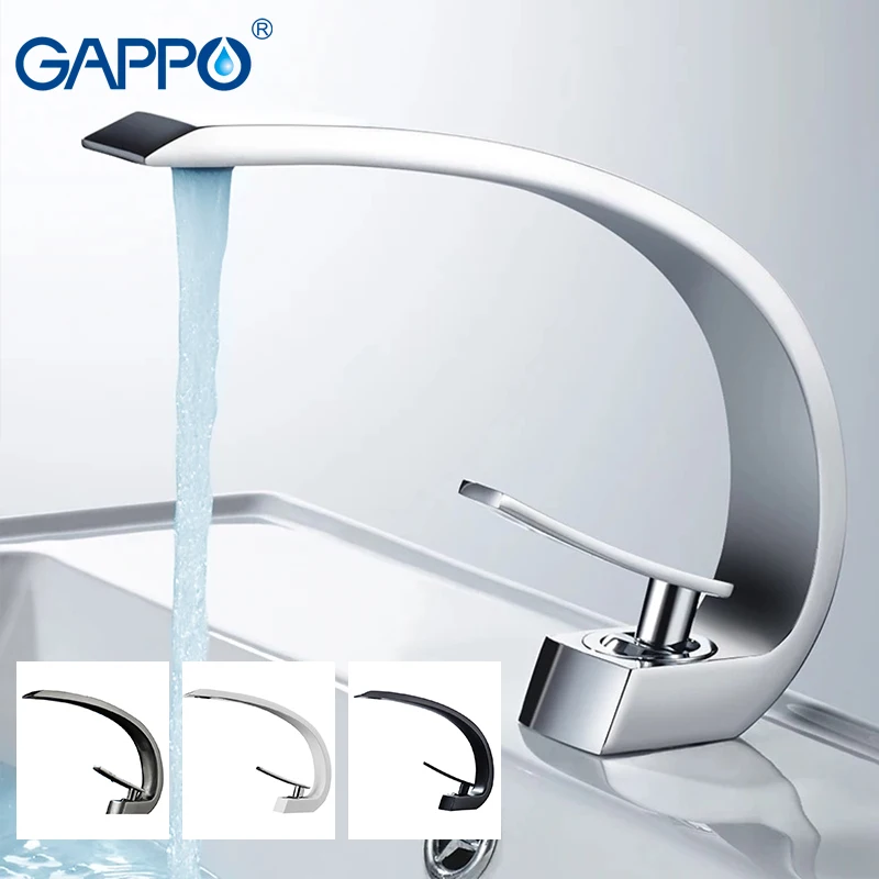 

GAPPO Basin Faucets Modern Bathroom Mixer Tap Brass Washbasin Faucet Single Handle Single Hole Elegant Crane For Bathroom