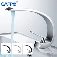 GAPPO Basin Faucets Modern Bathroom Mixer Tap Brass Washbasin Faucet Single Handle Single Hole Elegant Crane For Bathroom