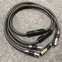 hi end ism the 0 8 xlr balance interconnect hifi audio cable with carbon fiber silver plated connector plug