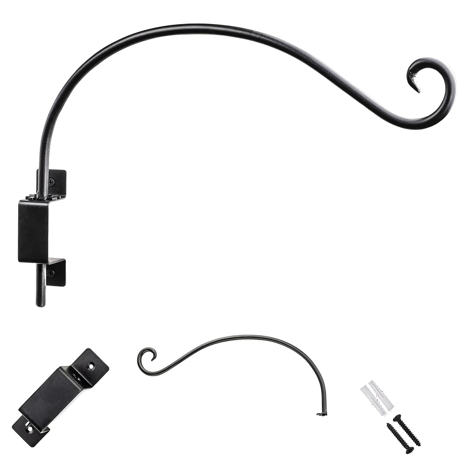 

Hand-Forged Plant Hook Swivel Plant Hanger For Outside Birdhouses Plant Hooks Baskets Planter Pots Bird Feeder Lanterns Wind