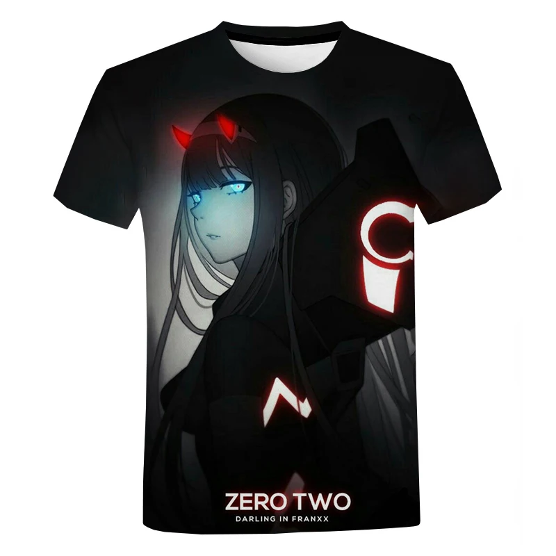 

Darling in the FranXX 3D Printed T Shirt Men Summer Fashion Cool T Shirt Casual Streetwear T Shirt Short Sleeve Top