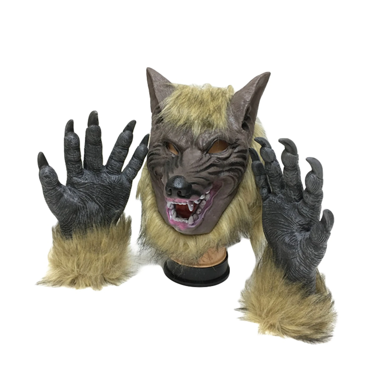 

Halloween Party Carnival Cosplay Horror Scary Wolf Headgear Headgear Animal Wolf Headgear Fancy Dress Accessories Wolf Head Mask