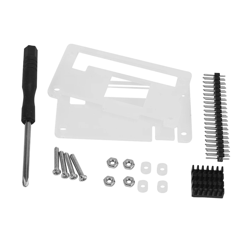 

With Heatsink Acrylic Protector Cover Case For Raspberry Pi Zero