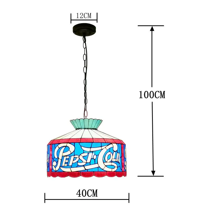 Фото Новый подвесной светильник Pepsi Cola 40 см для ресторанов и кафе, светильник с символикой бренда напитков №3
