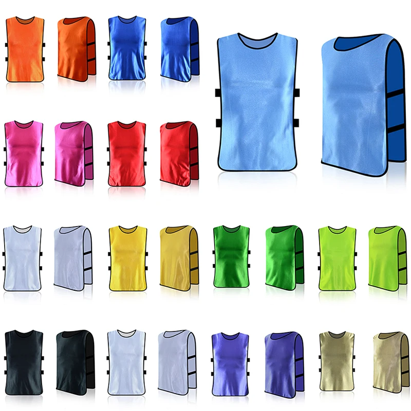 

Football Vest Soccer Pinnies Jerseys Quick Drying Team Sports Games Lightweight Vest Youth Practice Training Bibs