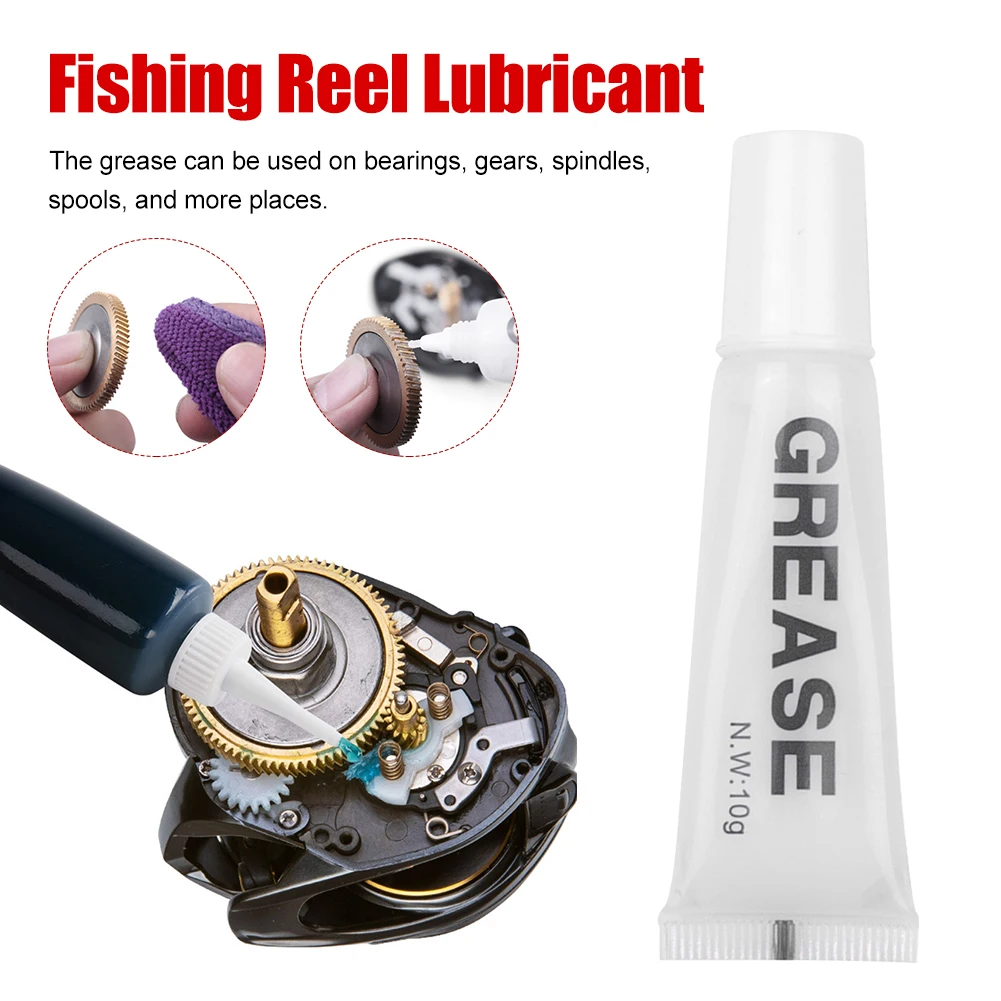 

Fishing Reel Lubricant Grease Metal Bearing Oil and Grease Reel Maintenance Metal Gear Bearing Lubricating Fishing Accessories