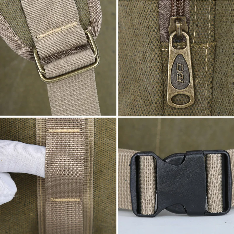 80L Tactical Backpack Camping Hiking Military Knapsack Multiple Compartments Rucksacks Breathable Canvas Travel Climbing Bag |