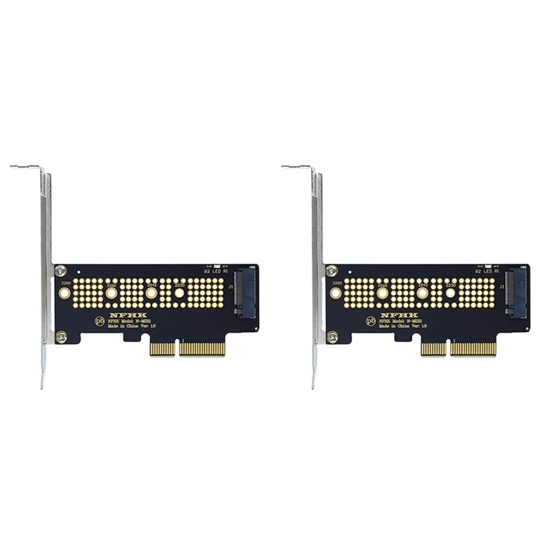 

2X M.2 NVME SSD NGFF к PCIE 3,0 X4 адаптер PCIE M2 переходник карта поддержки 2230 2242 2260 2280 Размер Nvme M.2 SSD