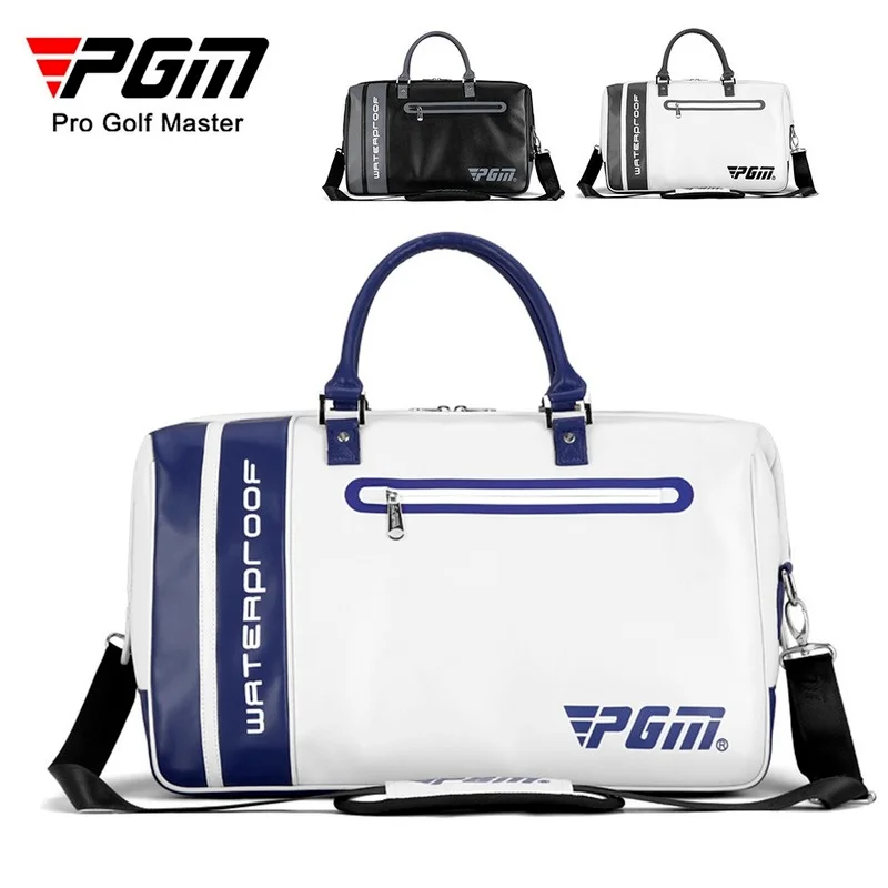 PGM New Golf Clothing Bag Men's Microfiber Leather Waterproof Clothes Bag Independent Shoe Bag Storage Bag