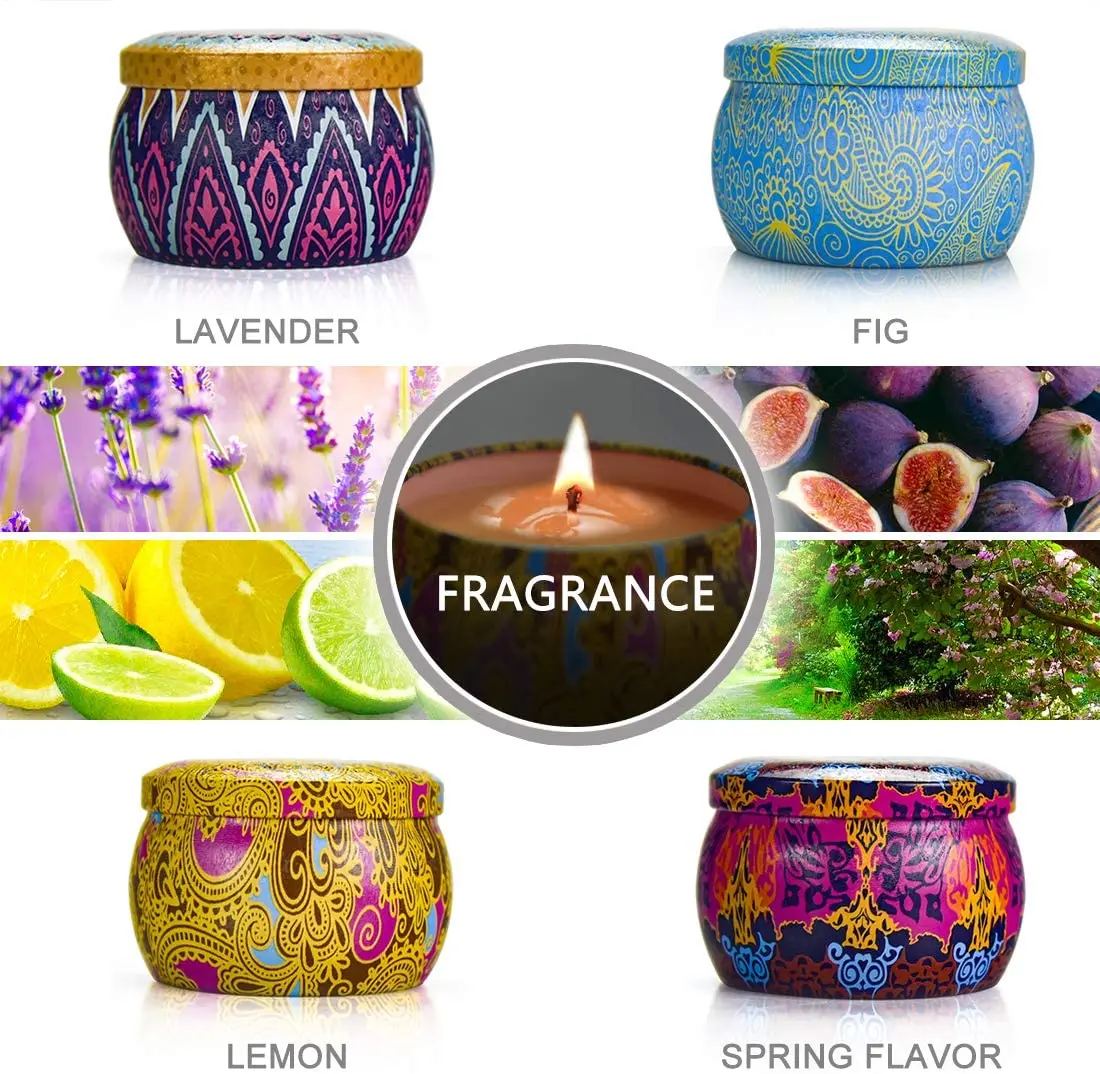 

Scented Candles Gifts Set for Women Candles Fragrance for Bath Yoga Thanksgiving Christmas Valentine's Day Birthday Gifts