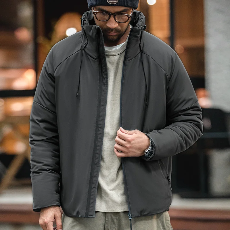 Maden Winter Thick Coat Men’s Casual Down Jacket Stand Collar Warm Cotton Puffer Jackets Cotton-padded Coats High Quality