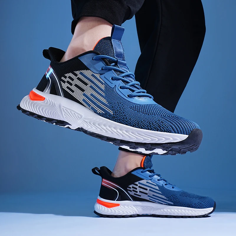 

Men's shoes spring and summer breathable mesh men's casual shoes comfortable rubber sole outdoor work shoes fashion sports shoes