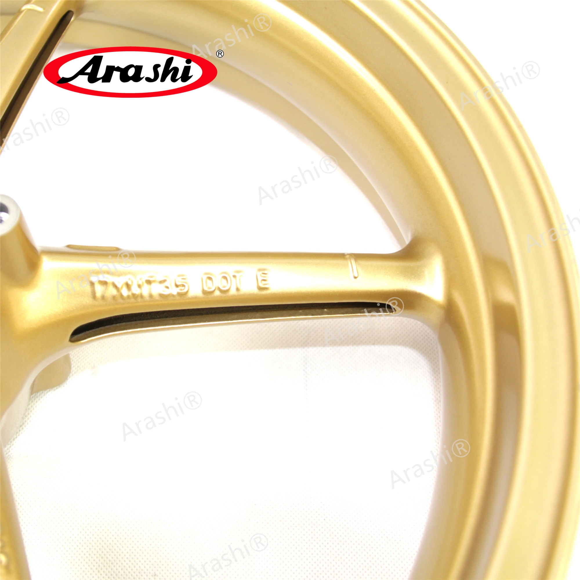 Фото Замена переднего колеса подходит для Daytona 675 2006-2012, обод Arashi 17'' для Triumph Daytona 675R 2011-2012, Street Triple 675 2007-2012. №3