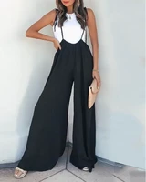 womens jumpsuit sexy ruched suspender wide leg jumpsuit 2022 summer new