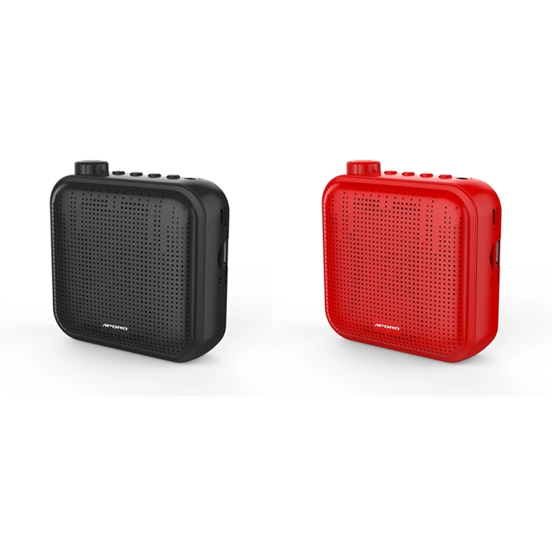 

APORO T15 Portable Voice Amplifier Megaphone Mini Audio Speaker With Microphone Rechargeable Loudspeaker For Teachers