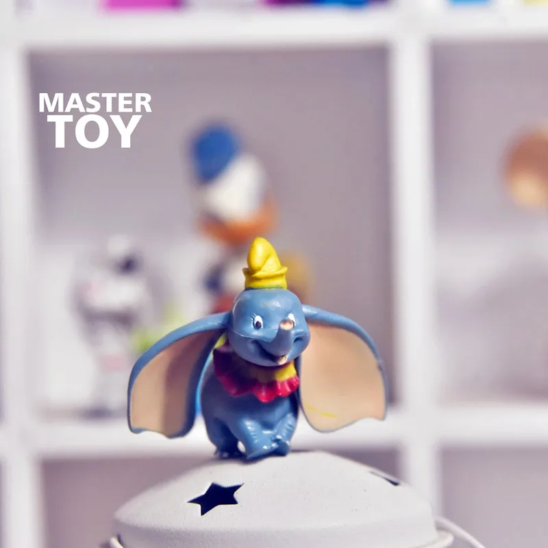 

Оригинальная мультяшная кукла Дамбо Disney, 4,2 см, 12 шт.